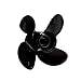 Quicksilver Nemesis 4-Blade Aluminum Propeller, 10.6