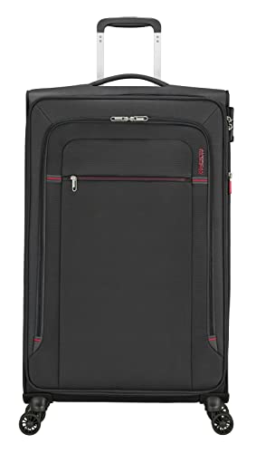 American Tourister Crosstrack - Spinner L, Expandable Case, 79 cm, 109.5.119 L, Gray, Red