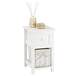 CARO-Möbel Nachttisch Messina mit Korb