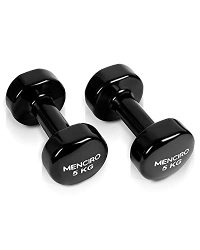 MENCIRO Hanteln 2er Set für Männer und Frauen, 5KG Kurzhanteln Gewichte für Zuhause Fitnessstudio und Krafttraining MENCIRO Hanteln 2er Set für Männer und Frauen, 5KG Kurzhanteln Gewichte für Zuhause Fitnessstudio und Krafttraining