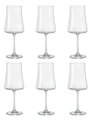 Jogo 6 Taças De Vinho Xtra Luxo Cristal Bohemia - 560ML