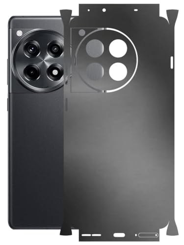 Image of AtOdds - Full Body Back Screen Guard Protector Film - Lamination Wrap Skin Sticker Compatible with ONEPLUS 12R (5G) | Scratchproof Matte Finish (Metallic Grey)