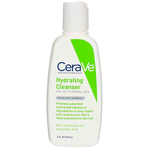 CeraVe Facial Cleanser, Hydrating Cleanser 1oz (Pack of 10)