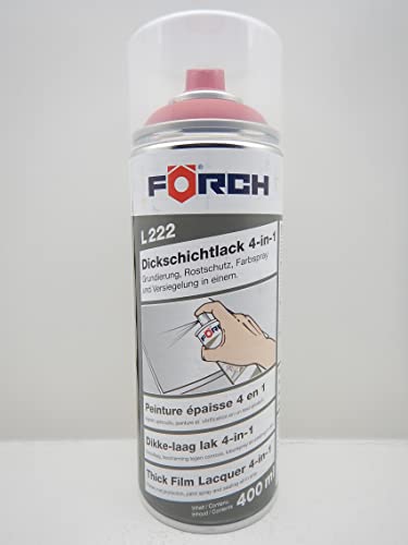 Förch 4 in 1 RAL 3000 FEUERROT ROT DICKSCHICHTLACK LACK SPRAY SPRAYDOSE 400ML (1)