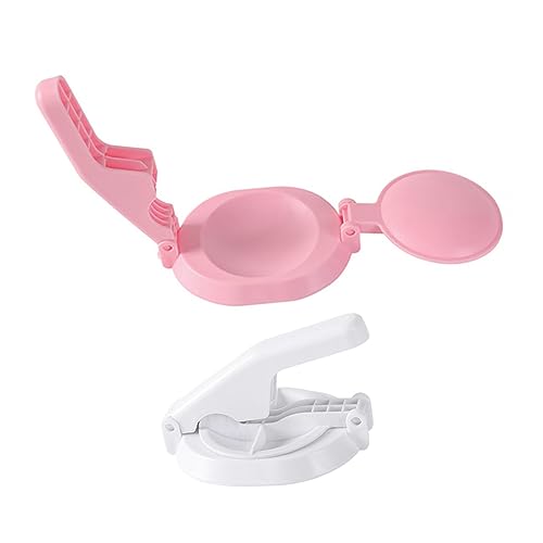 FUNOMOCYA 2-Piece Dough Wrapper Maker Dumpling Skin Press Tool Plastic Easy to Clean for Kitchen Random Color