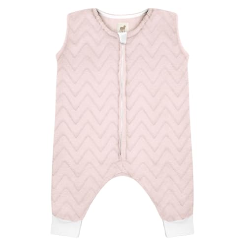 Nap Baby Saquito para Dormir para bebés con Abertura para pies con Cierre Zig Zag Rosa 12-24 Meses