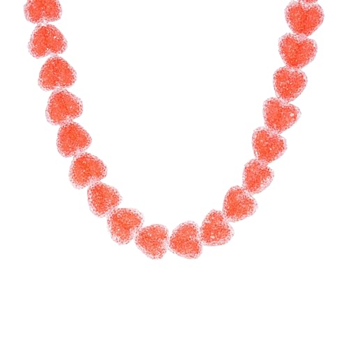 Collier bonbons d'amour en résine, chaîne de cou légère qui ne irrite pas la peau