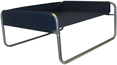 Dog Bed Innovative Raised Hygienic with Strong Metal Frame (Navy Blue 70 x 60cm)