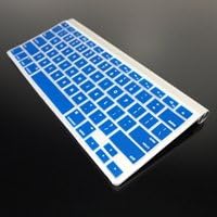TOP CASE Silicone Cover Skin Compatible with Apple Wireless Keyboard with TOP CASE Mouse Pad (Apple Wireless Keyboard, Royal Blue)