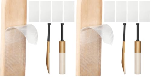 Image of LEIFIDE 4 Pcs Cricket Bat Protection Sheet Cricket Bat Anti Scuff Sheet Tape Transparent and Clear Face Cover High Viscosity Fiberglass 14.96 inchx6.69 inch
