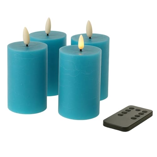 Fachhandel Plus LED Kerzen mit Timer – Stumpenkerzen aus Echtwachs...