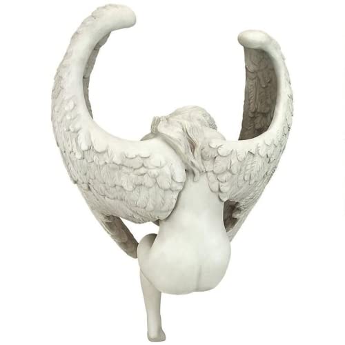Estatua Ángel de Resina Blanca para Decoración de Hogar miniatura 4