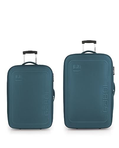 Gabol Juego de Maletas (Mediana y Grande) expandibles Orbit Blandas con Capacidad de 156 L