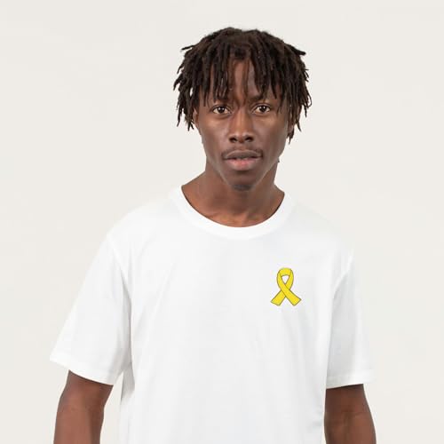 Image of Awareness Enamel Lapel Pin - Nickel and Gold Plated Ribbon Pin - Prevention and Awareness Ribbon - Jewelry Brooch Pin with Secure Clutch Back