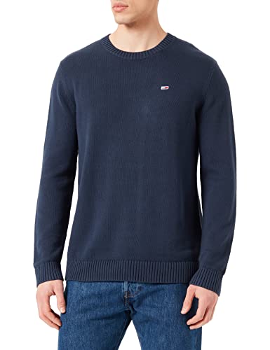 Tommy Jeans Tjm Essential Maglia Girocollo Maglione, Twilight Navy, L Uomo