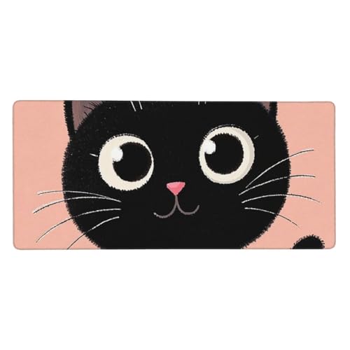 Tapis de souris de jeu XXL à bords cousus et base antidérapante