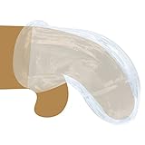 Elastischer Peniskäfig Penis Sleeve Keuschheitskäfig Herren TPE Keuschheitsgürtel für Herren,Cock Cage Curved Chastity Cage SM Bondage Abstinenz Sexspielzeug für Paare Männer Extrem(Transparent weiß)