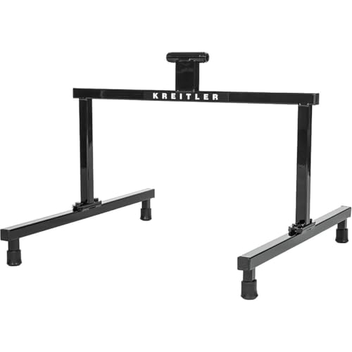 Kreitler Kompetitor Forkstand for use with stationary bicycle trainers and Kreitler Bicycle Training Rollers. Fits bikes with thru-axle or QR forks.