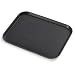 New Star Foodservice 25095 Non-Slip Tray, Plastic, Rubber Lined, Rectangular, 14 x 18 inch, Black