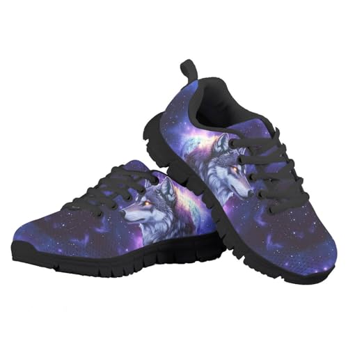 Kids Running Shoe, Lace-Up Mesh Sneakers for Boys & Girls, Breathable Sports Shoes with Non-Slip Sole, Size 11LK US-3BK US, Multiple Colors2