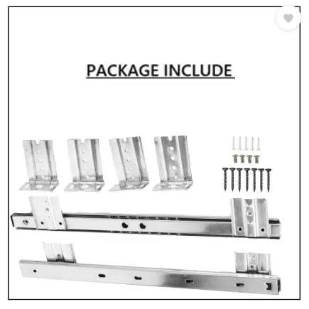 Image of Keyboard Channel for Computer Table lapdesk Study Table Office Table Desk Keyboard Drawer Tray Slide Rail Steel Metal Underdesk Keyboard Tray Telescopic Channel