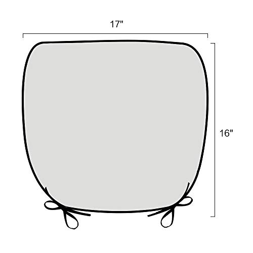 Pcinfuns Indoor/Outdoor All Weather Chair Pads Seat Cushions Garden Patio Home Chair Cushions, Set of 2, Phoenix