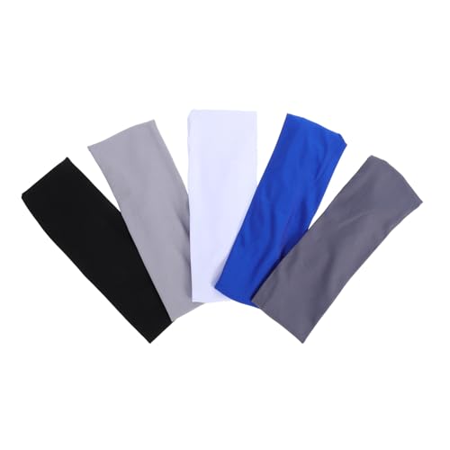 Toyvian 5pcs Breathable Elastic Sweatbands for Sports Soccer Basketball Running Comfortable Hair Management for Teenagers Multipurpose Design