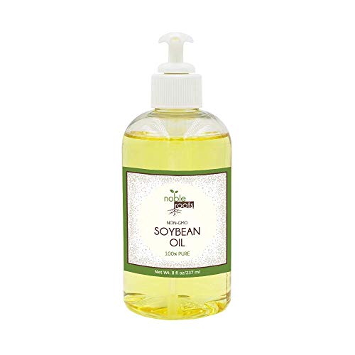 (8 fl oz) Non-GMO Soybean Oil, by Noble Roots for Hair Conditioning, Has Been Known to Help with Oil Treatment, and Scar Treatment