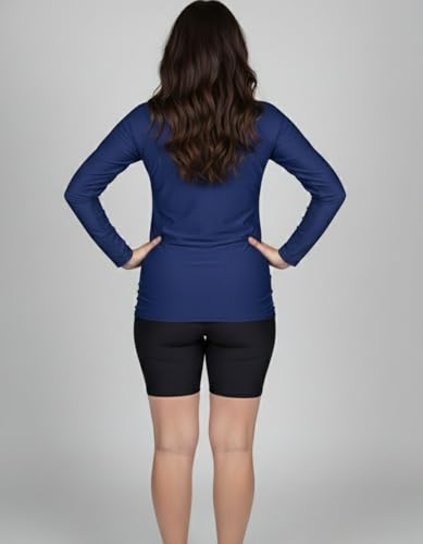 Image of Aqua Holic Swim Shorts & Full Sleeves Tshirt for Women
