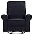 Ravenna Home McKenna Upholstered Pushback Recliner Chair with Swivel from Ravenna Home