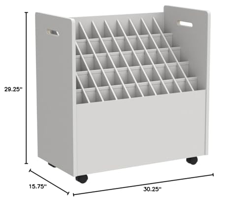 Cart Board Files Rack Snapklik.com : Wood And Laminate Mobile Roll File Cart, Document And ...