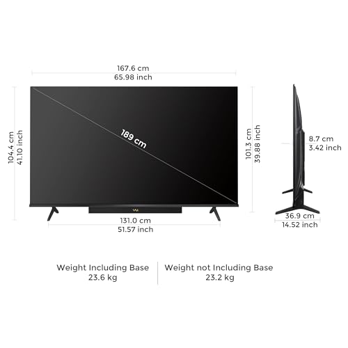 Image of Vu 189cm (75 inches) Vibe Series 4K QLED Smart Google TV 75VIBE-DV