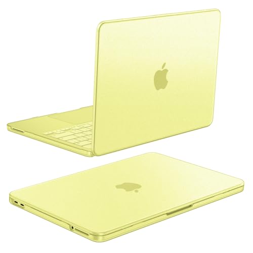 FINTIE Custodia Compatibile con MacBook Neo 13 Pollici A3404 (A18 Pro Chip, 2026) - [100% Colore Ufficiale] Sottile Rigida Cover Opaca Trasparente Anti-Impronte, Giallo agrume