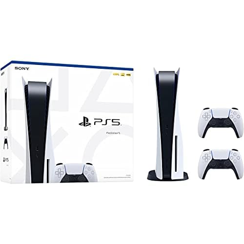 Playstation Sony PlayStation PS5 Konsole Standardkonsole (mit Laufwerk) inkl. 2x Dualsense-Controller Kompatibel mit PS5