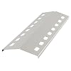 BBQ-Toro Roestvrijstalen vlamverdeler voor gasgrill, 43,5 x 15 cm, zilver, vlamplaat, gasgrill, vervangende branderafdekking, vlamplaat voor gasgrill, roestvrijstalen hitteplaat, reserveonderdelen