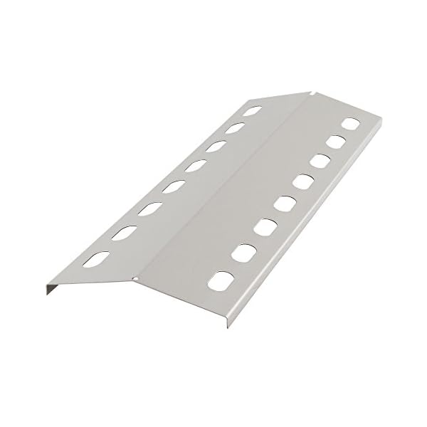 BBQ-Toro Roestvrijstalen vlamverdeler voor gasgrill, 39 x 12,5 cm, branderafdekking, vlamplaat gasgrill, vlamplaat voor…