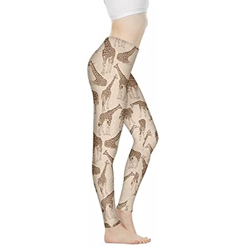 Coloranimal Giraffe Print Yoga Leggings Cover