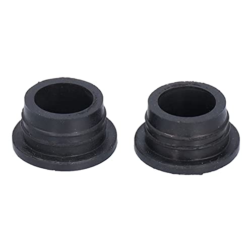 Aumotop Protector de Seguridad para Escalera de Piscina Negro 2 Piezas Parachoques Goma para Escalera Reemplazo Piscina Fácil Instalar Seguridad
