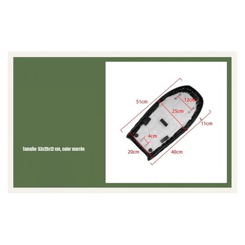 Asiento plano para motocicleta CB350 CL350 CB4 acolchado monoplaza de una pieza 6