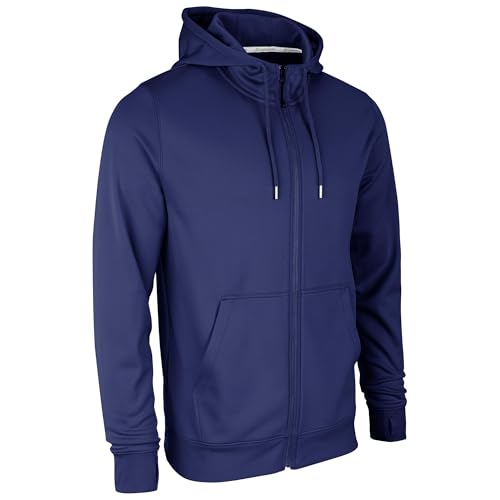 CHAMPRO Kids' Standard Lineup Fleece Zip Up Hoodie, Purple