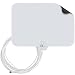 1byone 35 Miles Super Thin HDTV Antenna with 20 Feet High Performance Coaxial Cable - White/Black