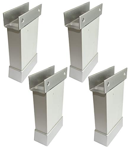 AERZETIX: 4x Patas pies ajustables regulables para paneles 18mm madera tablero de aglomerado melamina mdf osb C42683 (Altura 80mm)