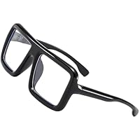 wilcractk Cuadrados De Montura Grande Negro Gafas De Luz Azul