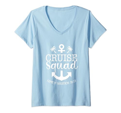Cruise Squad 2022 combina un grupo familiar con el presentador Camiseta Cuello V