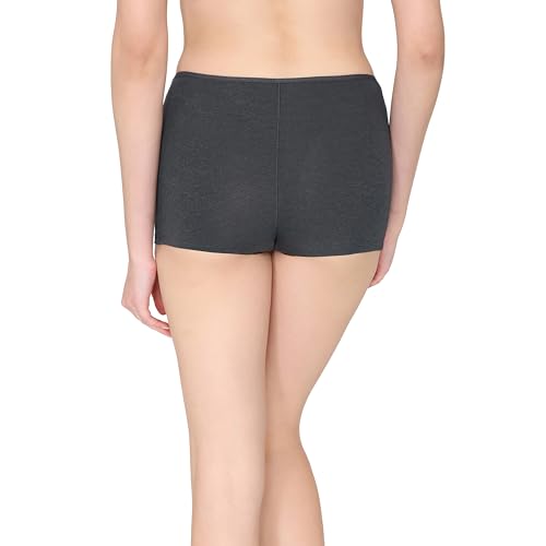 Image of Lavos Boy Shorts for Women, Bamboo Cotton Underwear for Womens, Girls Boys Short Pants for Regular Wear, Mid Waist Soft Elasticated Boxer Briefs, Long Boyshorts Panties for Ladies