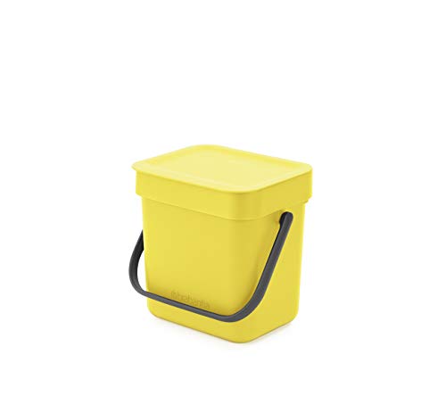 Preisvergleich Produktbild Brabantia Abfalleimer für Lebensmittelabfälle, klein, Gelb
