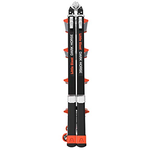 Little Giant Ladders, Dark Horse, M17, 9-15 foot, Multi-Position Ladder, Fiberglass, Type 1A, 300 lbs weight rating, (15147-001)