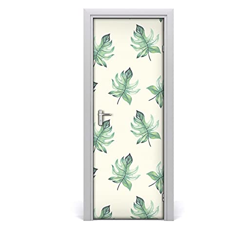 Papier peint de porte pour rénover une porte abîmée sans peindre