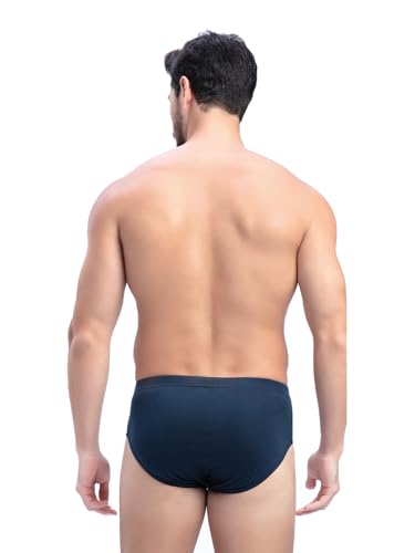 Image of Milton Mens Pure Cotton Solid Briefs with Inner Elastic|Premium Soft Breathable Underwear for Men|Comfort-Fit Waistband for All-Day Wear|Multi-Color, Color Name May Vary as per Availability|Pack of 3