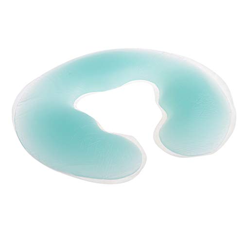 dailymall Silikon Kopfkissen Gesichtsauflage Gesichtskissen Gel Kissen für Massageliegen - Grün